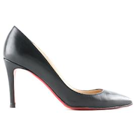 Christian Louboutin-CHRISTIAN LOUBOUTIN Tacones T.UE 37 Cuero-Negro