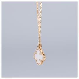 Van Cleef & Arpels-Van Cleef & Arpels Süße Alhambra Halskette 750(YG) 3.1g VCARF 69100-Andere