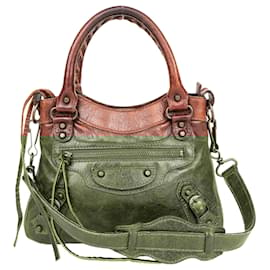 Balenciaga-Balenciaga The City Bag Mini-Brown