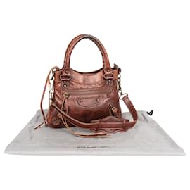 Balenciaga-Balenciaga The City Bag Mini-Brown