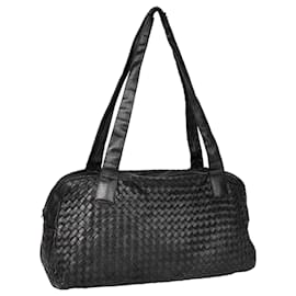 Bottega Veneta-Bolso de hombro Bottega Veneta Intrecciato negro-Negro