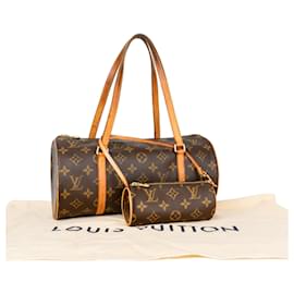 Louis Vuitton-Louis Vuitton Canvas Monogram Papillon Shoulder Bag Set-Brown