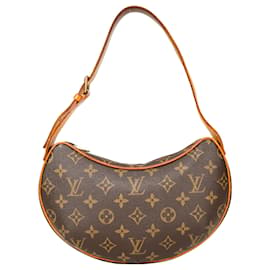 Louis Vuitton-Louis Vuitton Canvas Monogram Croissant PM Handbag-Brown