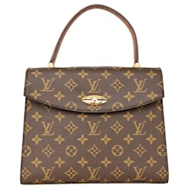 Louis Vuitton-Louis Vuitton Canvas Monogram Malesherbes Handbag-Brown