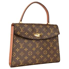 Louis Vuitton-Louis Vuitton Canvas Monogram Malesherbes Handbag-Brown