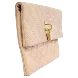 Autre Marque-Pink Wallet With Padlock Details-Pink