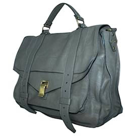 Proenza Schouler-Taupe Leather PS1 Shoulder Bag-Grey