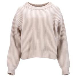 Acne-Acne Studios Knit Sweater in Ecru Wool-White,Cream