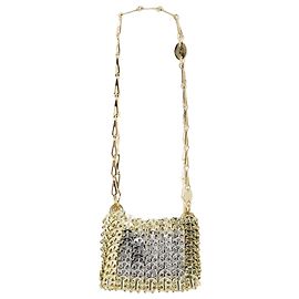 Paco Rabanne Borsa a tracolla Nano Disc - Rabanne - Metallo - Oro/argento D'oro Metallico