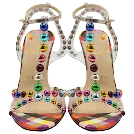 Christian Louboutin-Christian Loubutin Faridaravie 100 Sandali Decorati in PVC Multicolor-Multicolore
