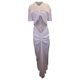 Autre Marque-Christopher Esber – Gerüschtes Kleid mit mehreren Bahnen aus weißer Viskose-Weiß