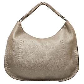 Fendi-Fendi Selleria Hobo Bag Leather Shoulder Bag in Good condition-Other