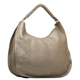 Fendi-Fendi Selleria Hobo Bag Leather Shoulder Bag in Good condition-Other