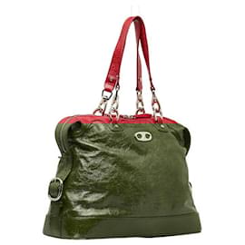 Céline-Celine Red Leather Handbag for Women in Good Condition-Red