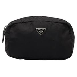 Prada-Prada Tessuto Cosmetic Bag Canvas Vanity Bag en buen estado-Otro