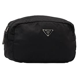 Prada-Prada Tessuto Cosmetic Bag Canvas Vanity Bag en bon état-Autre