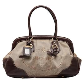 Prada-Canapa Handtasche mit Logorahmen-Andere