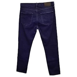 Loro Piana-Loro Piana Jeans Slim Fit em Jeans de Algodão Azul-Azul