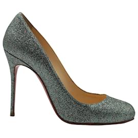 Christian Louboutin-Christian Louboutin Fifille Pumps in Multicolor Glitter-Other,Python print