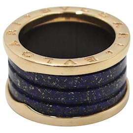 Bulgari-Bvlgari 18K Lapis Lazuli B.Zero1 Band Ring in Gold Metal-Golden