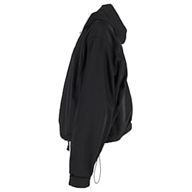 Fear of God-Fear of God Heavy Full Zip Hoodie in Black Nylon-Black