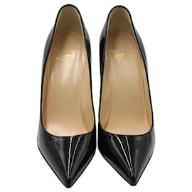 Christian Louboutin-Christian Louboutin Pigalle Pumps in Black Patent Leather-Black