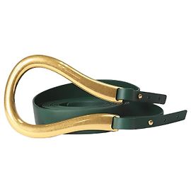 Bottega Veneta Green Double Strap belt Green