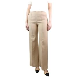 Chloé-Pantalón ancho neutro de lana - talla UK 8-Otro