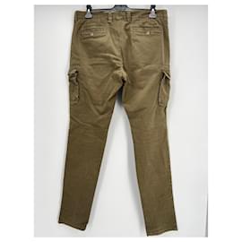 Loro Piana-LORO PIANA Pantalón T.ÉL 52 Algodón-Caqui