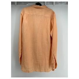Loro Piana-LORO PIANA  Shirts T.International L Linen-Orange