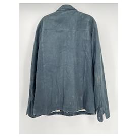 Loro Piana-LORO PIANA  Jackets T.International L Leather-Blue