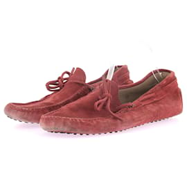 Tod's-TOD'S Flats T.US 10 Wildleder--Rot