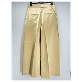 Khaite-KHAITE  Trousers T.US 4 cotton-Golden