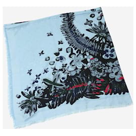 Louis Vuitton-Blue monogram patterned scarf-Blue
