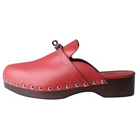 Hermès Red Carlotta mules - size EU 40 Red