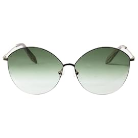 Victoria Beckham-Gafas de sol con lentes degradados verdes-Verde