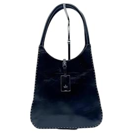 Gucci-Gucci Jackie Black Leather Shoulder Bag-Black