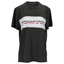 Tommy Hilfiger-Camiseta masculina Tommy Sport com logotipo-Verde,Verde oliva