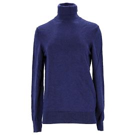 Tommy Hilfiger Mens Wool Turtleneck Pullover in Blue Wool Blue