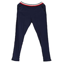 Tommy Hilfiger-Womens Recycled Cotton Blend Joggers-Blue