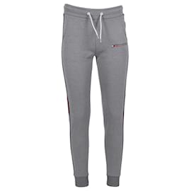 Tommy Hilfiger-Tommy Hilfiger Womens Tape Detail Fleece Joggers in Grey Polyester-Grey