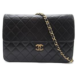 Chanel-Bolso bandolera de cuero Chanel Medium Classic con una sola solapa en buen estado-Otro