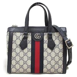 Gucci-Gucci GG Supreme Ophidia Tote Bag  Leather Crossbody Bag 547551 in Excellent condition-Other