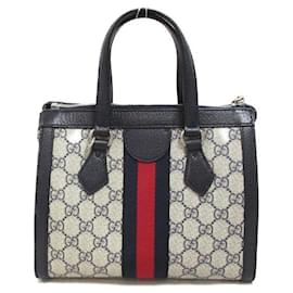 Gucci-Sac cabas en cuir Gucci GG Supreme Ophidia 547551 In excellent condition-Autre