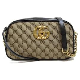 Gucci-Borsa a tracolla in tela Gucci GG Marmont Camera Bag 448000 In ottime condizioni-Altro