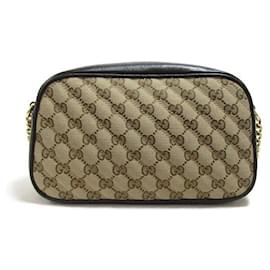 Gucci-Gucci GG Marmont Camera Bag Canvas Crossbody Bag 448000 in Excellent condition-Other
