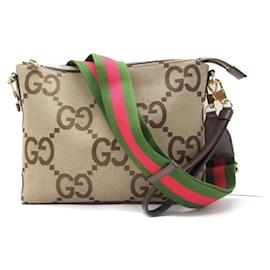 Gucci-Jumbo GG Canvas Zip Messenger Bag 699130-Other