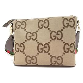 Gucci-Jumbo GG Canvas Zip Messenger Bag 699130-Other