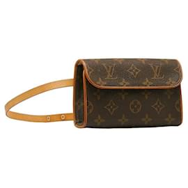 Louis Vuitton-Bolso de hombro de lona florentina con monograma Pochette de Louis Vuitton M51855 en buen estado-Otro