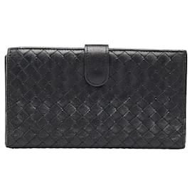 Bottega Veneta-Bottega Veneta Intrecciato Weave Long Wallet  Leather Long Wallet in Good condition-Other